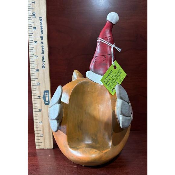 Unique Wooden Handcrafted Christmas Owl Wine Holder Santa Hat - Picture 4 of 5